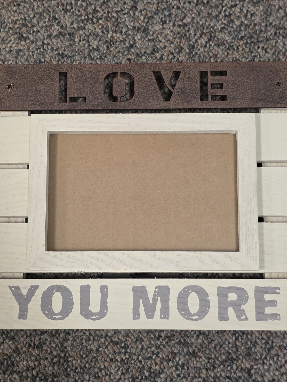 New View Love You More 4x6 Rustic Picture Frame Farmhouse Decor
